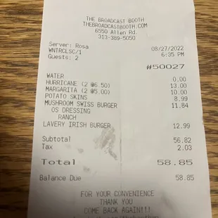 The cost of what we got
