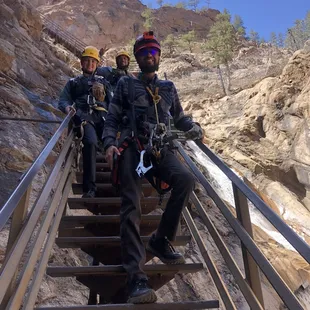 Hiking down the Seven Falls