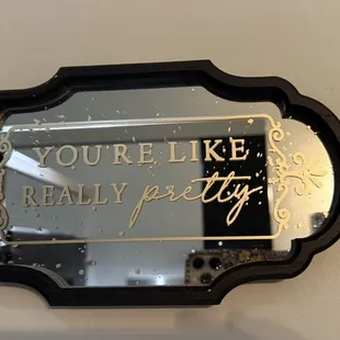 Adorable bathroom sign