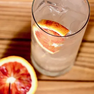 Blood Orange Seltzer