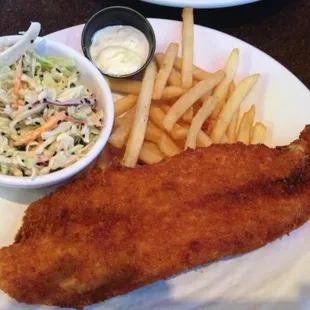 Catfish, fries &amp; cole slaw