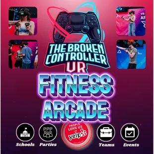 Private Parties Events Team Building Activities Birthday Parties Kids Parties Treadmills Motion  Racing Simulators Climbing Wall VR