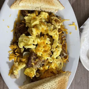 Loaded hash browns