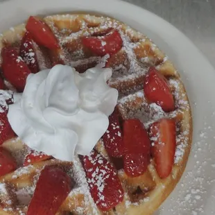 food, waffles