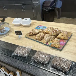  variety of pastries on a counter