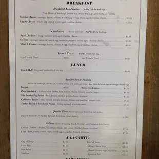 We serve Breakfast and Lunch on Tuesday-Saturday from 7am till 1:30pm