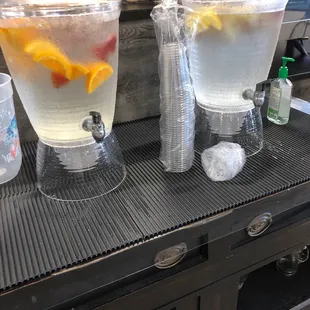 Complementary infused water station - SO REFRESHING!
