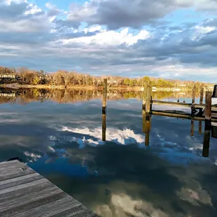 The water is so still it looks like glass!