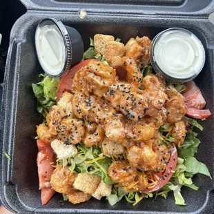 kickin shrimp salad with ranch