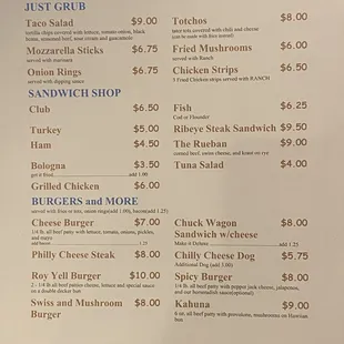 updated menu 12-7-22