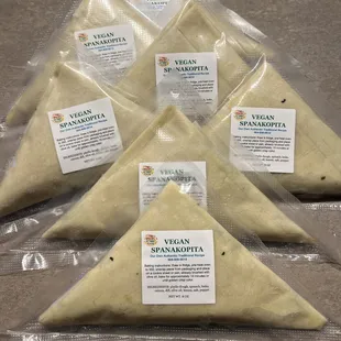 Spanakopita frozen to go