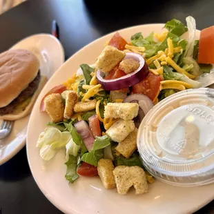 Kids meal with side salad