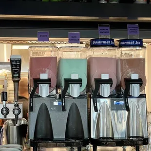 Frozen boozy drinks