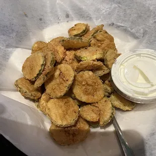Fried pickles w/ranch