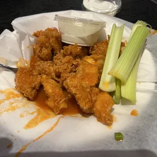 Boneless buffalo wings (mild buffalo) w/ ranch Appetizer