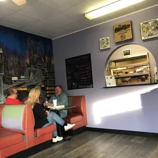 Nice little family area where you order