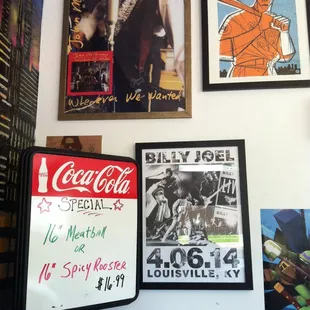 Cool posters on the wall!