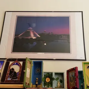 Handmade pieces of art.