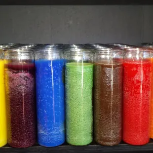 Some of the 7 day candles.