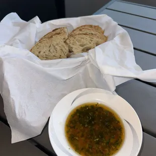 Complimentary Bread and Oil