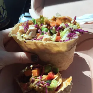 Asian chicken wrap! Delicious