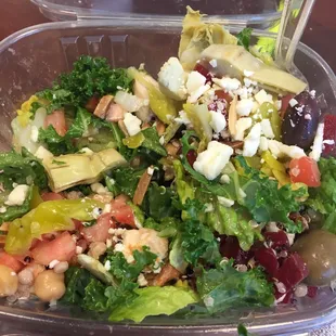 Israeli Chicken Salad from their 500 Calories or less menu - DELICIOUS!!!!