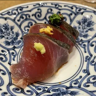 Sashimi. Baby blue fin maybe