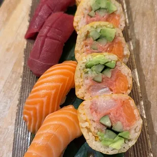 sushi and sashimi, food