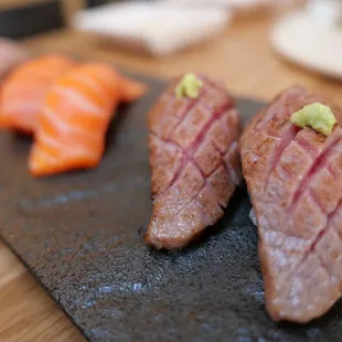 Sushi à la cart included the Wagyu and salmon sushi was absolutely superb