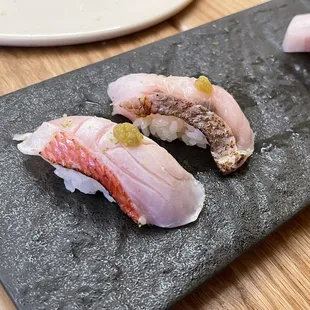 Kinmedai and sea perch.