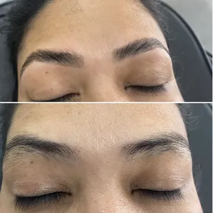Brow tint and Lamination