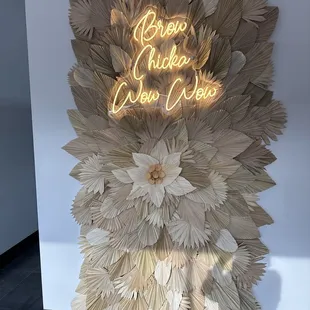 Super cute sign in lobby.