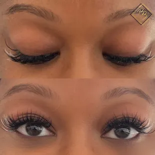 This set of volume lashes with wispy spikes is !
Want the look? Book with Shay today!!