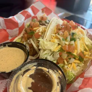 Buffalo chicken tacos