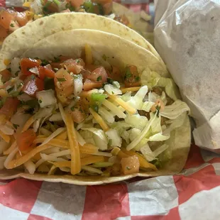 Chicken tender tacos