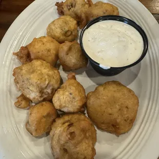 Country Boy Beer Battered Mushrooms with Horseradish Sauce