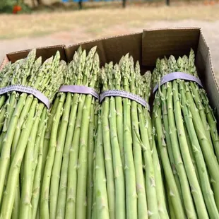 a box of asparagus