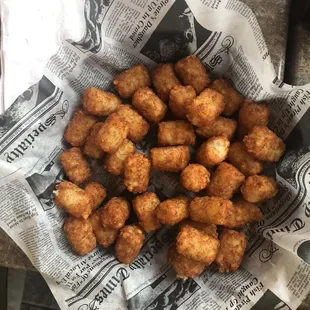 Side of tater tots.