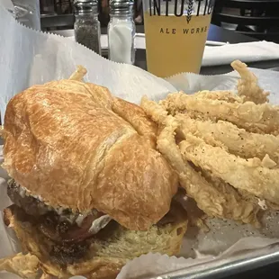 Fungus Amungus with onion rings