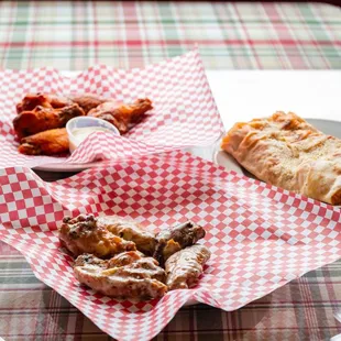 a plate of food on a table