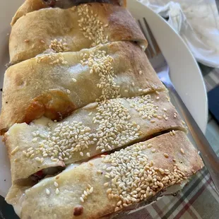Brown Jug Steak Bomb Calzone