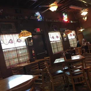 The inside in the back area