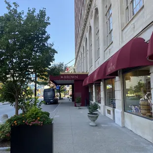 outside