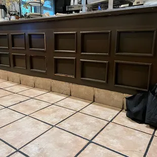 a black bag on the floor