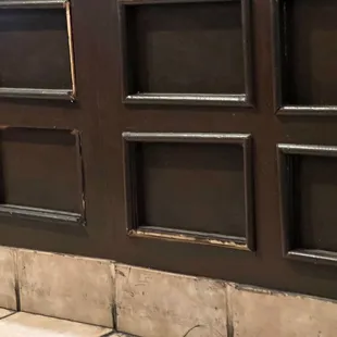 a close up of the counter