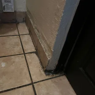 the corner of the kitchen