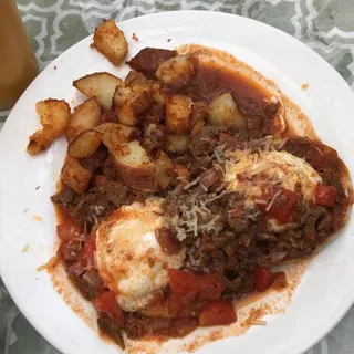 Carne Asada Benedict