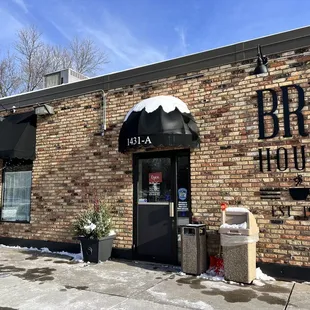 the front of the building