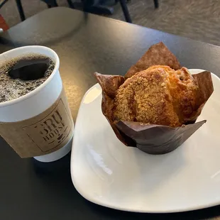 Blueberry Coffee and the coffee of the day.