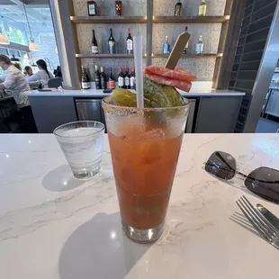 Vivios Bloody Mary, they do not offer an upgraded vodka option.